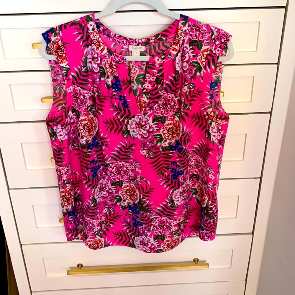 Floral JCrew top